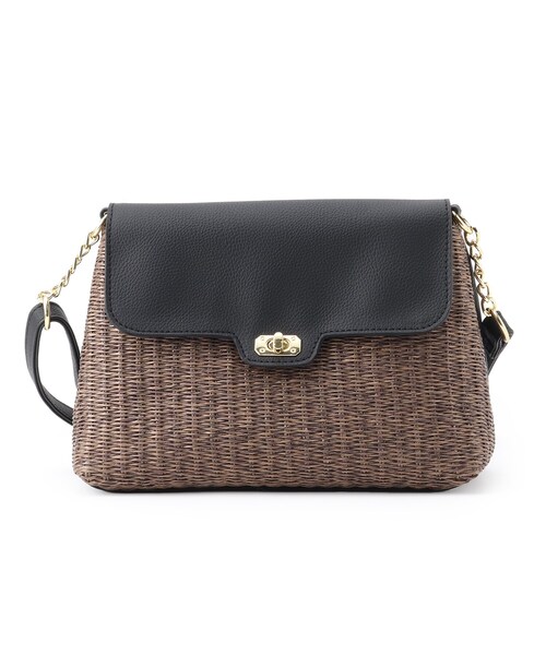 grove（グローブ）の「◆人間工学フラップヒネリPPショルダー（ショルダーバッグ・レディース・ブラック/ライトグレー/ライトブルー/オフホワイト/レモンイエロー/ピンク系・00）」の3枚目の写真