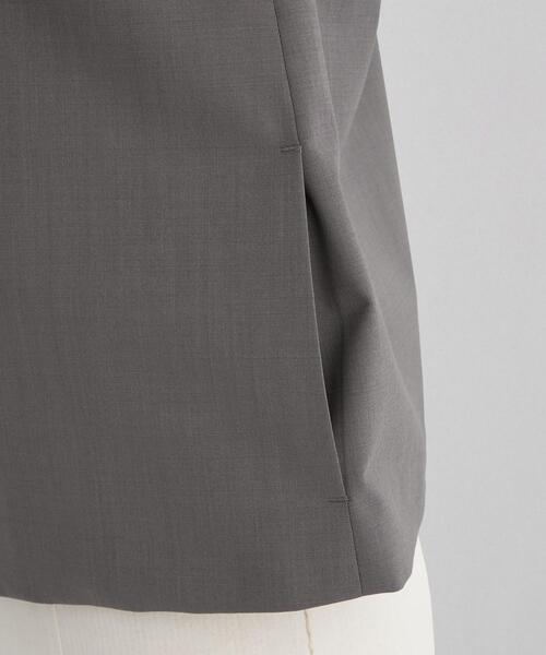 美品【ロエフLOEFF】TW トロピカル ベスト　グレー　１ LOEFF（ロエフ）の「＜LOEFF＞TW トロピカル ベスト（ベスト