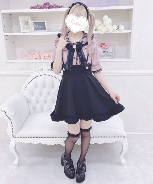 00s 姫ギャル MARS系 総レース黒ピンクボリュームパニエスカート 00s 姫ギャル MARS系 総レース黒ピンクボリュームパニエスカート
