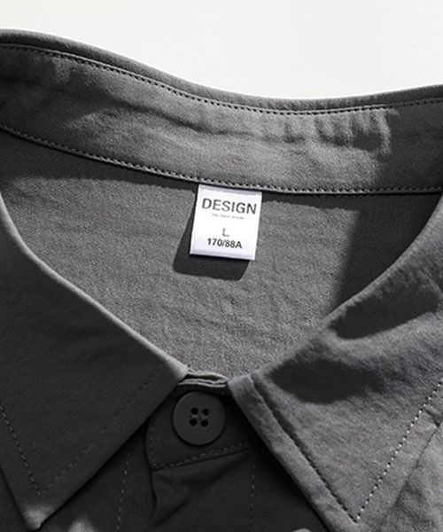 WESTBOY（ウエストボーイ）の「ルーズシルエットハーフスリーブシャツWOK23S2TP07【WB ORIGINALS】（シャツ/ブラウス・メンズ・ブラウン/グレー・M/XL/L）」の10枚目の写真