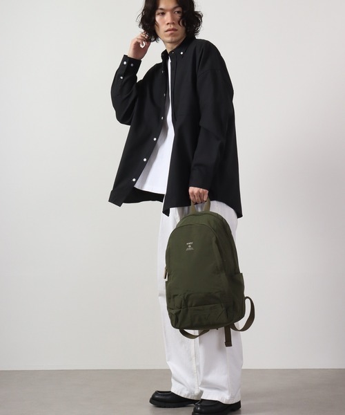 anello（アネロ）の「モイスト10ポケットデイバッグ（バックパック/リュック・メンズ・ブラック/オリーブ・F）」の19枚目の写真