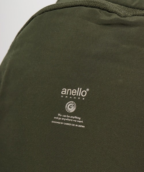 anello（アネロ）の「モイスト10ポケットデイバッグ（バックパック/リュック・メンズ・ブラック/オリーブ・F）」の13枚目の写真