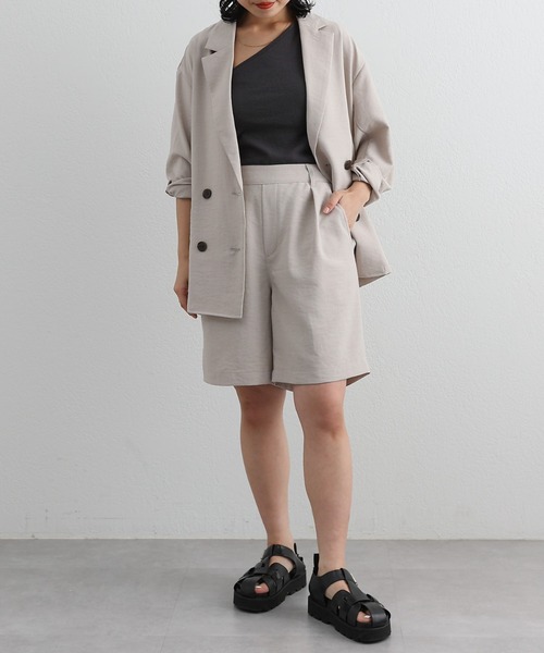 COLONY 2139（コロニートゥーワンスリーナイン）の「カップ付リブワンショル（タンクトップ・レディース・ホワイト/チャコールグレー/ブラック/イエロー/グリーン・FREE）」の17枚目の写真