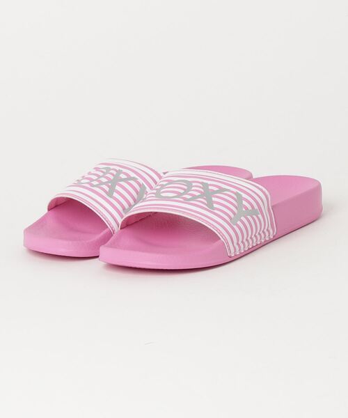 ROXY（ロキシー）の「ROXY/ロキシー キッズ サンダル RG SLIPPY II  TSD231237（サンダル・キッズ・ブラック×ホワイト/ピンク系その他・22.0cm/18.0cm/20.0cm）」の2枚目の写真