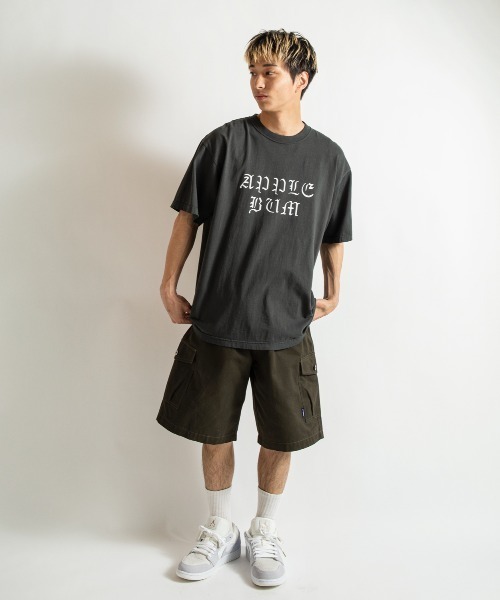 APPLEBUM（アップルバム）の「Vintage Overdye T-shirt（Tシャツ/カットソー・メンズ・ライトグレー/ブラック/アッシュグレー・LARGE/X-LARGE/XX-LARGE/MEDIUM/SMALL）」の2枚目の写真