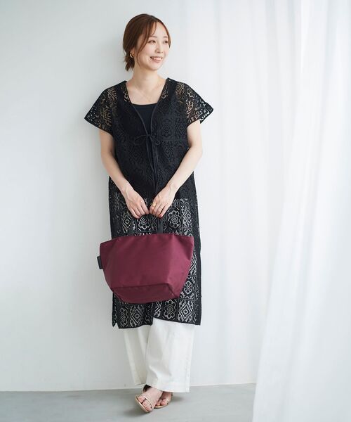 le.coeur blanc（ルクールブラン）の「ナイロントートバッグ（トートバッグ・レディース・ネイビー/ブラウン/ボルドー・FREE）」の11枚目の写真