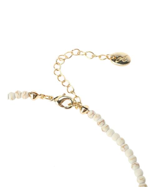 AMERICAN HOLIC（アメリカンホリック）の「ナチュラルストーンネックレス（ネックレス・レディース・ブラウン/アイボリー・FREE）」の5枚目の写真