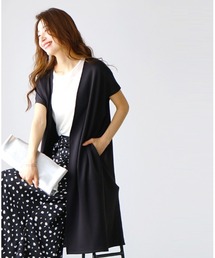 Ehre style（エーレスタイル）の「Ehre styleオリジナル！二の腕隠しお洒落なUVジレ（カーディガン/ボレロ）」