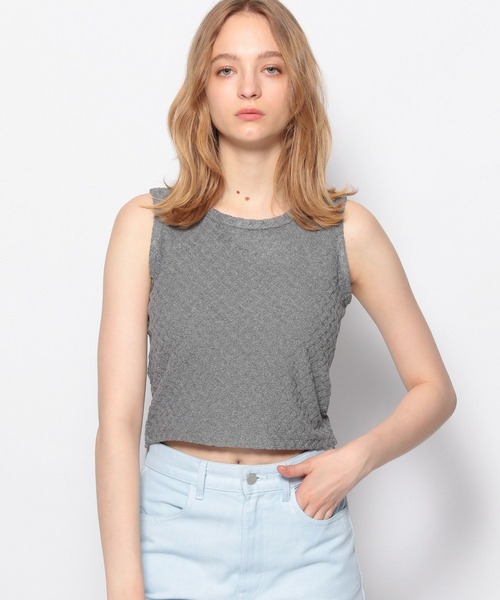 FOREVER 21(フォーエバー トゥエンティーワン)の「パイルジャガードカップ付きアメスリタンク(タンクトップ・レディース・グレー系その他7/ブラウン系その他4/イエロー系その他2/ピンク系その他5/ホワイト・SMALL/MEDIUM)」の3枚目の写真