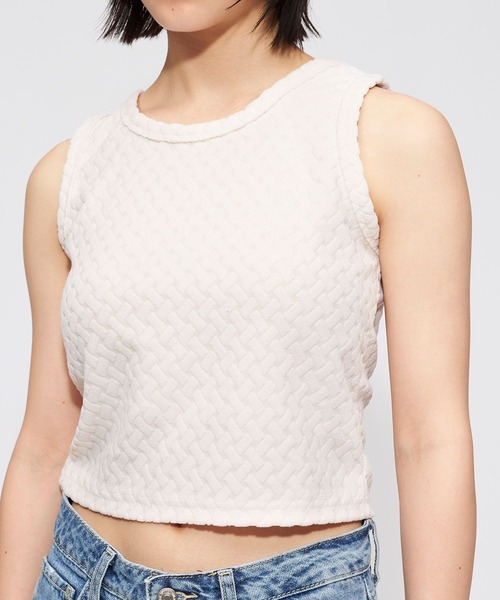 FOREVER 21(フォーエバー トゥエンティーワン)の「パイルジャガードカップ付きアメスリタンク(タンクトップ・レディース・グレー系その他7/ブラウン系その他4/イエロー系その他2/ピンク系その他5/ホワイト・SMALL/MEDIUM)」の19枚目の写真