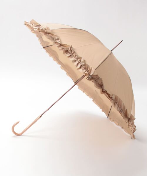 ハンウェイ HANWAY ベージュ フリル 雨傘 長傘 新品 HANWAY（ハンウェイ）の「傘 gunette21（長傘）」 - WEAR