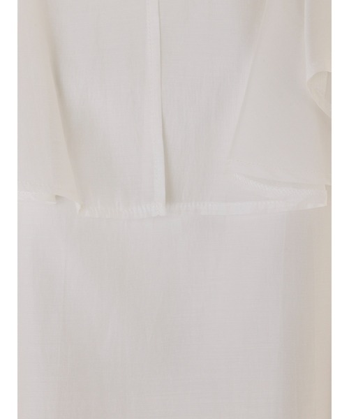 MERCURYDUO(マーキュリーデュオ)の「2WAYシアーラッフルコンパクトブラウス(シャツ/ブラウス・レディース・ブルー/ベージュ/オフホワイト・FREE)」の16枚目の写真