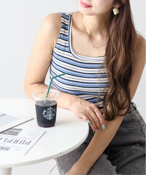 AMELY（エミリー）の「2wayリブタンクトップス（タンクトップ・レディース・ブラウン系その他/グリーン系その他/ブルー系その他/イエロー系その他・フリー）」の17枚目の写真