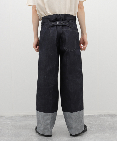JOURNAL STANDARD J.S HOMESTEAD(ジャーナルスタンダードホームステッド)の「【J.S.Homestead】HIGH BACK TROUSERS(デニムパンツ・メンズ・ネイビー・MEDIUM/LARGE)」の6枚目の写真