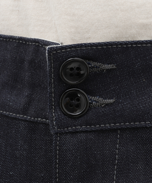 JOURNAL STANDARD J.S HOMESTEAD(ジャーナルスタンダードホームステッド)の「【J.S.Homestead】HIGH BACK TROUSERS(デニムパンツ・メンズ・ネイビー・MEDIUM/LARGE)」の11枚目の写真