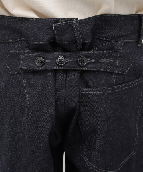 JOURNAL STANDARD J.S HOMESTEAD(ジャーナルスタンダードホームステッド)の「【J.S.Homestead】HIGH BACK TROUSERS(デニムパンツ・メンズ・ネイビー・MEDIUM/LARGE)」の12枚目の写真