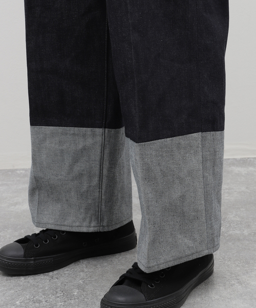 JOURNAL STANDARD J.S HOMESTEAD(ジャーナルスタンダードホームステッド)の「【J.S.Homestead】HIGH BACK TROUSERS(デニムパンツ・メンズ・ネイビー・MEDIUM/LARGE)」の14枚目の写真