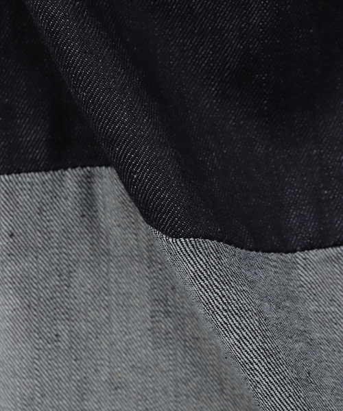 JOURNAL STANDARD J.S HOMESTEAD(ジャーナルスタンダードホームステッド)の「【J.S.Homestead】HIGH BACK TROUSERS(デニムパンツ・メンズ・ネイビー・MEDIUM/LARGE)」の19枚目の写真