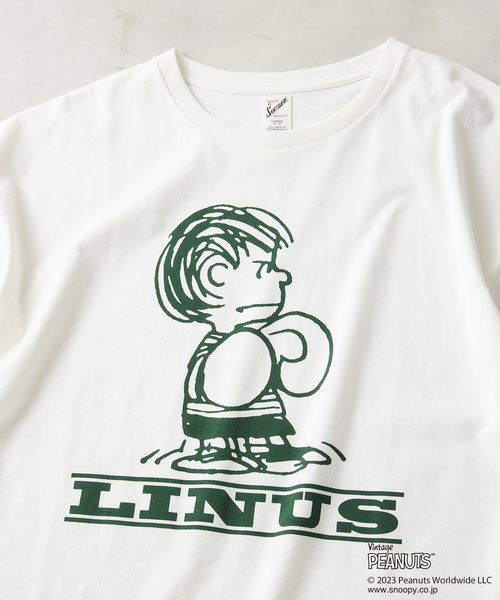 PEANUTS（ピーナッツ）の「【PEANUTS × SPORTS WEAR by relume】別注 プリントTシャツ（Tシャツ/カットソー・メンズ・ブラック系その他/アイボリー/モスグリーン/バーガンディー・MEDIUM/LARGE/X-LARGE）」の22枚目の写真