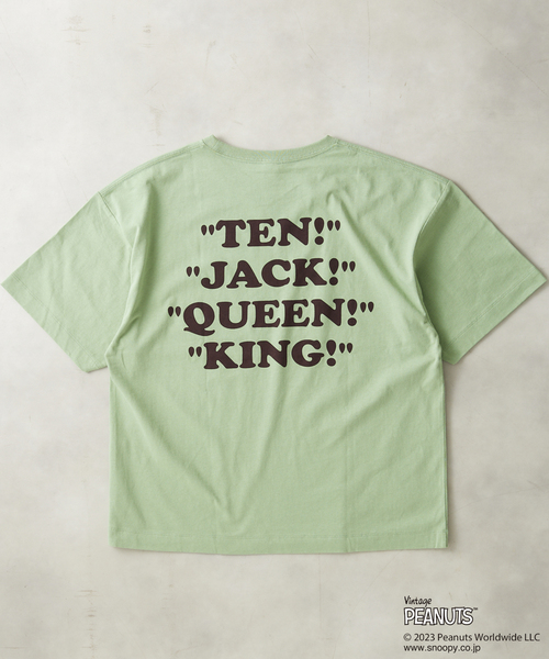 PEANUTS（ピーナッツ）の「【PEANUTS × SPORTS WEAR by relume】別注 プリントTシャツ（Tシャツ/カットソー・メンズ・ブラック系その他/アイボリー/モスグリーン/バーガンディー・MEDIUM/LARGE/X-LARGE）」の12枚目の写真