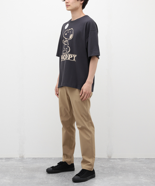 PEANUTS（ピーナッツ）の「【PEANUTS × SPORTS WEAR by relume】別注 プリントTシャツ（Tシャツ/カットソー・メンズ・ブラック系その他/アイボリー/モスグリーン/バーガンディー・MEDIUM/LARGE/X-LARGE）」の7枚目の写真