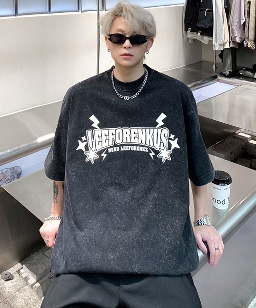 NOWLE(ノウル)の「【NOWLE】ユーズド加工 プリント スミクロ 半袖 ティシャツ(Tシャツ/カットソー・メンズ・ブラック/ブラック系1・MEDIUM/LARGE/X-LARGE)」の13枚目の写真