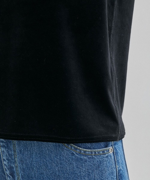 SALON adam et rope'（サロン アダム エ ロペ）の「ベロアノースリーブプルオーバー【新色追加！セットアップ対応・洗える】（Tシャツ/カットソー・レディース・ブラック/グリーン系その他/レッド系その他4・FREE）」の21枚目の写真