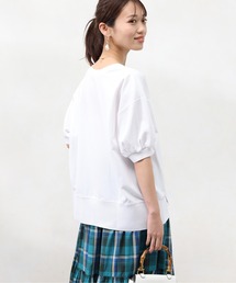Chez toi | ポンチ×リブ切替プルオーバー(Tシャツ/カットソー)