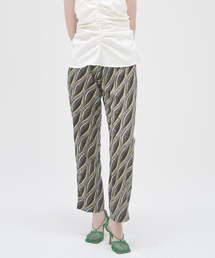 MECRE | ジオメトリックプリントストレートパンツ(スラックス)
