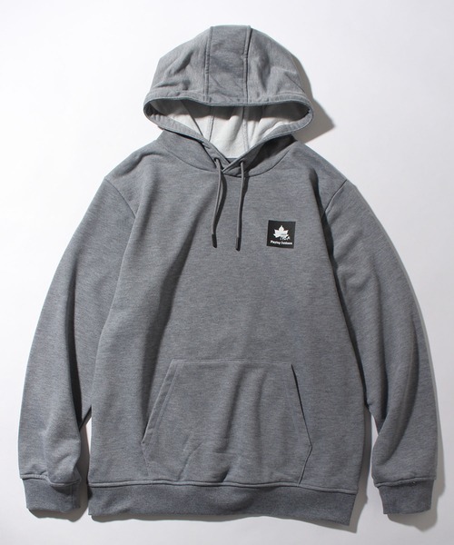 LOGOS park（ロゴスパーク）の「【LOGOS Park/ロゴスパーク】裏毛 ボックスロゴ プルオーバーパーカー（パーカー・メンズ・ネイビー/カーキ/ブラック/ダークベージュ/ホワイト/グレー/ワイン・LL/M/L）」の4枚目の写真