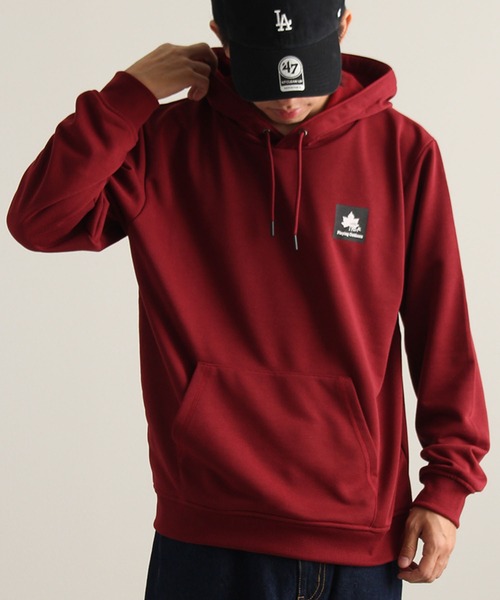 LOGOS park（ロゴスパーク）の「【LOGOS Park/ロゴスパーク】裏毛 ボックスロゴ プルオーバーパーカー（パーカー・メンズ・ネイビー/カーキ/ブラック/ダークベージュ/ホワイト/グレー/ワイン・LL/M/L）」の8枚目の写真