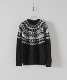 DOOPZ | Fair Isle Pattern Retro Knit - フェアアイル柄レトロニット(ニット/セーター)
