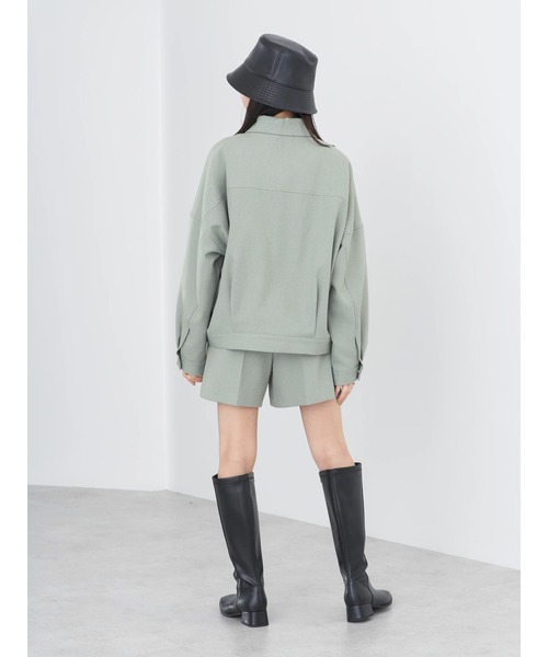 earth music&ecology（アースミュージックアンドエコロジー）の「ショート丈カバーオール（カバーオール・レディース・モカ/カーキ・FREE）」の8枚目の写真