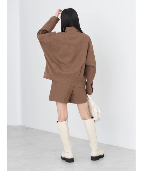 earth music&ecology（アースミュージックアンドエコロジー）の「ショート丈カバーオール（カバーオール・レディース・モカ/カーキ・FREE）」の12枚目の写真