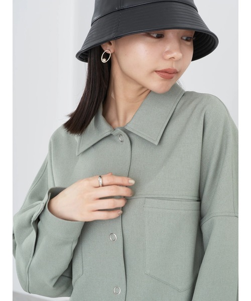 earth music&ecology（アースミュージックアンドエコロジー）の「ショート丈カバーオール（カバーオール・レディース・モカ/カーキ・FREE）」の13枚目の写真