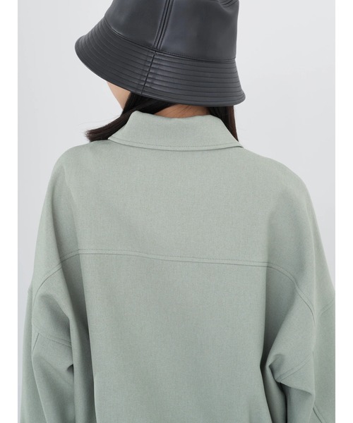 earth music&ecology（アースミュージックアンドエコロジー）の「ショート丈カバーオール（カバーオール・レディース・モカ/カーキ・FREE）」の14枚目の写真