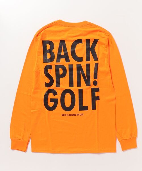 RAWLIFE（ロウライフ）の「BACK SPIN!GOLF/バックスピンゴルフ/BACK LOGO LONG T-shirt（BSBB01W717）（Tシャツ/カットソー・メンズ・ホワイト/イエロー/オレンジ/ブラック・XL/L/S/M）」の17枚目の写真