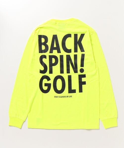 RAWLIFE（ロウライフ）の「BACK SPIN!GOLF/バックスピンゴルフ/BACK LOGO LONG T-shirt（BSBB01W717）（Tシャツ/カットソー・メンズ・ホワイト/イエロー/オレンジ/ブラック・XL/L/S/M）」の18枚目の写真