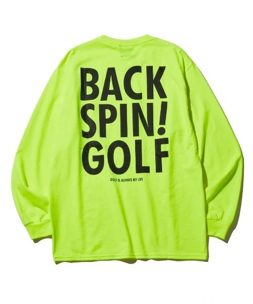 RAWLIFE（ロウライフ）の「BACK SPIN!GOLF/バックスピンゴルフ/BACK LOGO LONG T-shirt（BSBB01W717）（Tシャツ/カットソー・メンズ・ホワイト/イエロー/オレンジ/ブラック・XL/L/S/M）」の3枚目の写真