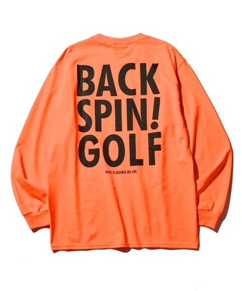 RAWLIFE（ロウライフ）の「BACK SPIN!GOLF/バックスピンゴルフ/BACK LOGO LONG T-shirt（BSBB01W717）（Tシャツ/カットソー・メンズ・ホワイト/イエロー/オレンジ/ブラック・XL/L/S/M）」の8枚目の写真