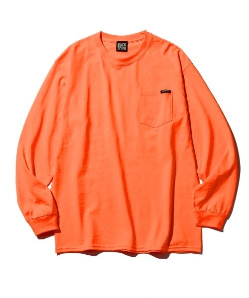 RAWLIFE（ロウライフ）の「BACK SPIN!GOLF/バックスピンゴルフ/BACK LOGO LONG T-shirt（BSBB01W717）（Tシャツ/カットソー・メンズ・ホワイト/イエロー/オレンジ/ブラック・XL/L/S/M）」の9枚目の写真