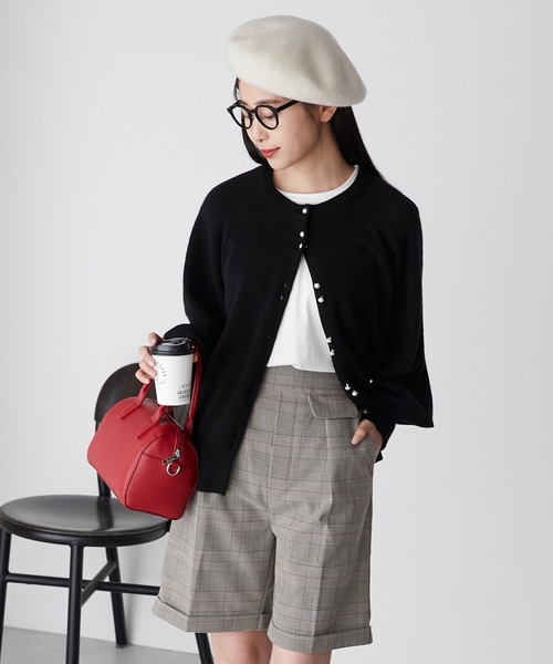 BONLECILL(ボンルシール)の「バスクベレー帽(ハンチング/ベレー帽・レディース・ワイン/キャメル/ブラック/ネイビー/アイボリー/グレー・FREE)」の11枚目の写真