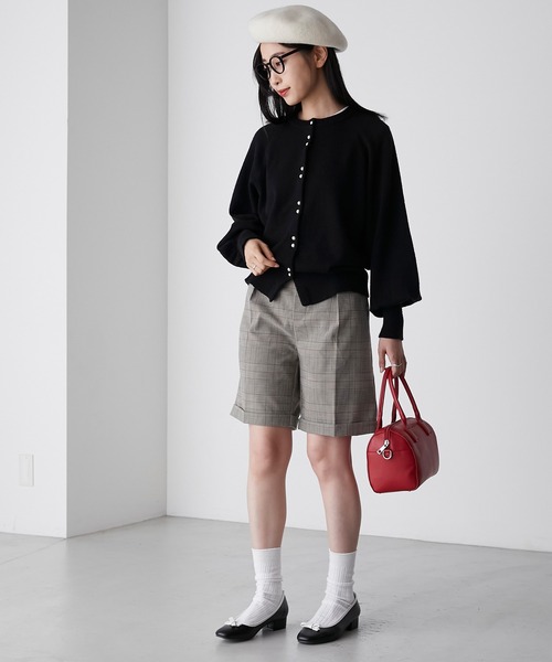 BONLECILL(ボンルシール)の「バスクベレー帽(ハンチング/ベレー帽・レディース・ワイン/キャメル/ブラック/ネイビー/アイボリー/グレー・FREE)」の12枚目の写真