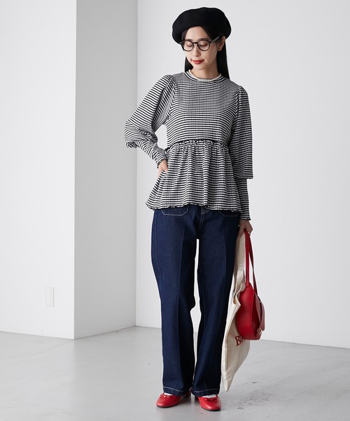 BONLECILL(ボンルシール)の「バスクベレー帽(ハンチング/ベレー帽・レディース・ワイン/キャメル/ブラック/ネイビー/アイボリー/グレー・FREE)」の20枚目の写真