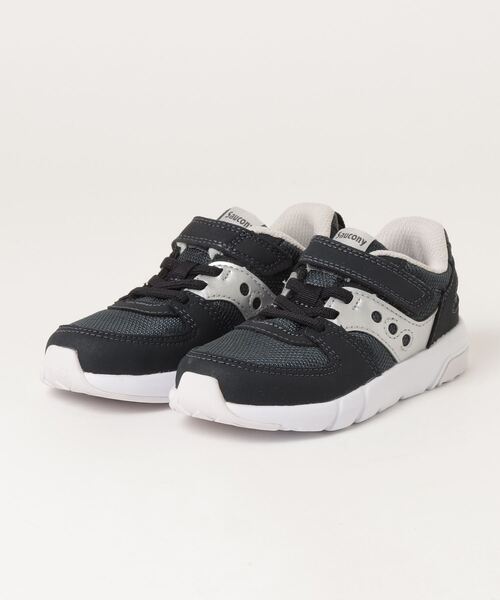Saucony(サッカニー)の「SAUCONY サッカニー (17-21)JAZZ LITE 2.0 LE ジャズライト 2.0 SL267421 NAVY/SILVER(スニーカー・キッズ・ブルー・17/18/19/20/21)」の1枚目の写真