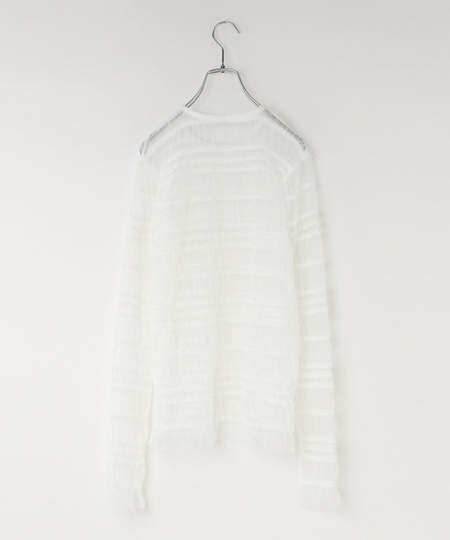 LOWRYS FARM（ローリーズファーム）の「レースロングスリーブ　974197（シャツ/ブラウス・キッズ・ホワイト/ブラック・150cm/160cm）」の8枚目の写真