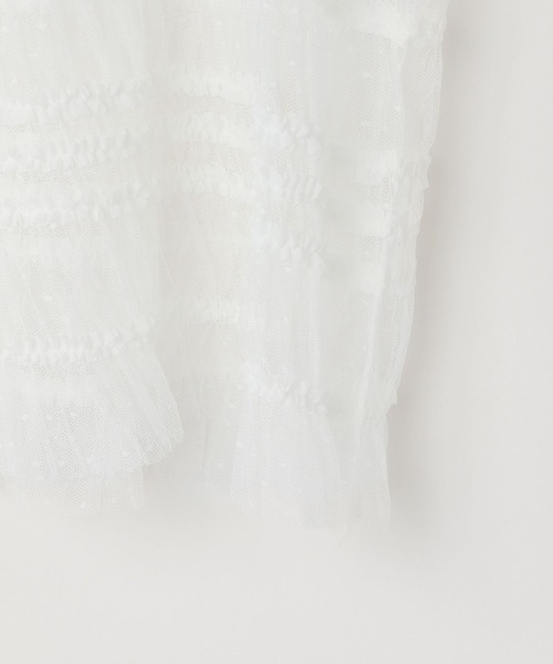 LOWRYS FARM（ローリーズファーム）の「レースロングスリーブ　974197（シャツ/ブラウス・キッズ・ホワイト/ブラック・150cm/160cm）」の3枚目の写真