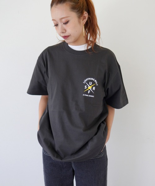 Port（ポート）の「【 LIGHTNING BOLT / ライトニング ボルト 】 SURF TEE（Tシャツ/カットソー・メンズ・ブルー/ホワイト/スミクロ・M/XL/L）」の10枚目の写真