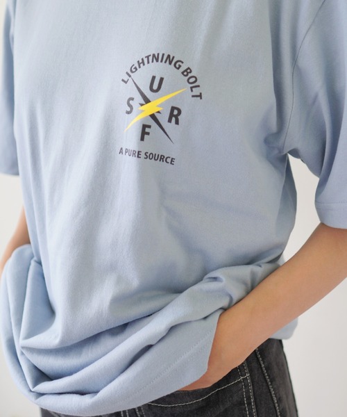 Port（ポート）の「【 LIGHTNING BOLT / ライトニング ボルト 】 SURF TEE（Tシャツ/カットソー・メンズ・ブルー/ホワイト/スミクロ・M/XL/L）」の5枚目の写真