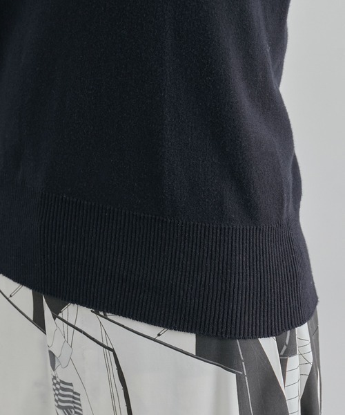 ROPE'（ロペ）の「【イタリア製】ソフトコットンクルーネックニットソー（ニット/セーター・レディース・ブラック/ネイビー/キナリ・FREE）」の11枚目の写真